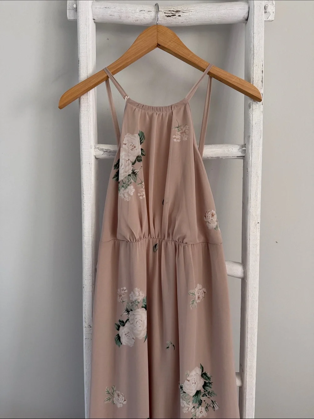 Show Me your Mumu Floral Halter Amanda bouquet toss chiffon Maxi dress medium